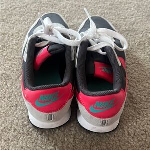 Nike Gray and Pink Sneakers Athletic Mesh Design